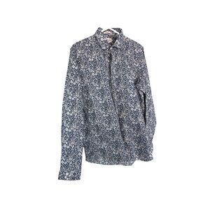 Hartford Navy Floral Button-Up Shirt
